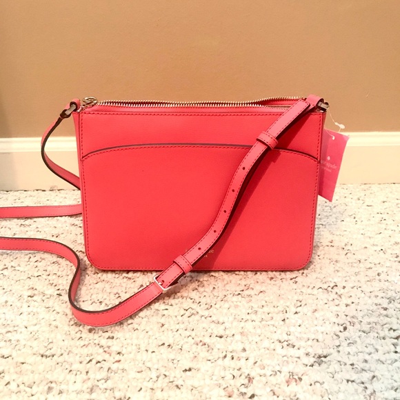 Kate Spade Hot Pink Medium Zip Crossbody - Picture 4 of 4